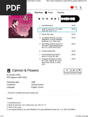 APR5545 CANNONS & FLOWERS CZIFFRA 【公式通販】
