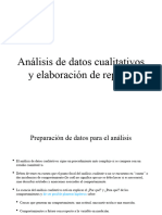Análiris y Reporte de Estudios Cualitativos