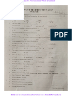 10th Science EM 2nd Revision Exam 2023 Original Question Paper Thanjavur District English Medium PDF Download