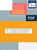 Curso - Elaboração e Sistema de Publicação de Artigos Científicos - Encontro 3