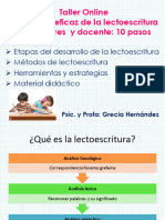 TALLER Enseñanza Lectoescritura Diez Pasos