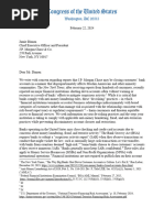 Letter From Senator Warren and Representative Omar To Banks On De-Risking Policies