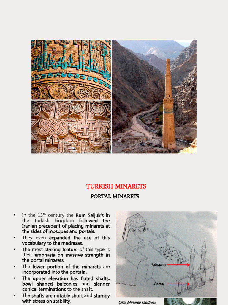 Turkish Minarets and Mausoleum Architecture | PDF | Dome ...