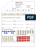 LKG SA 1 Q.Paper - Numeracy