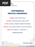 SOCIOLOGIA DE LA EDUCACIóN