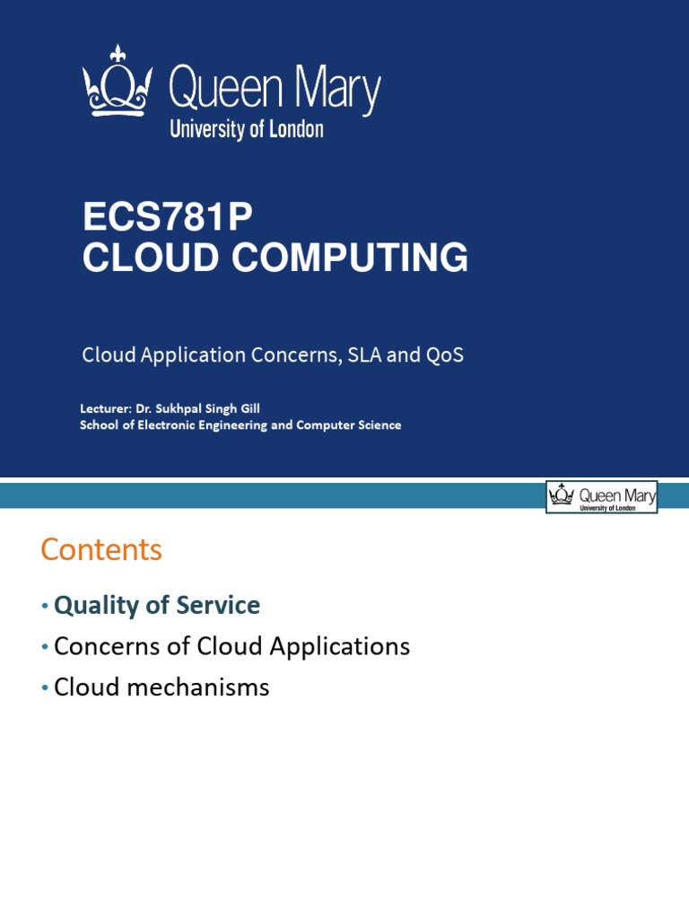 Cloud Application Quality and Reliability | PDF | Cloud Computing ...