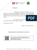 Certificado de Licença Dra. Priscila Ungaro