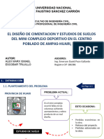 El Diseño de Cimentacion Y Estudios de Suelos Del Mini Complejo Deportivo en El Centro Poblado de Ampas-Huari, 2018