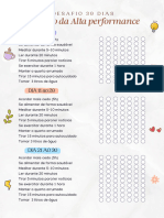 Planner de Alta Performance Desafio Dia 30 A4