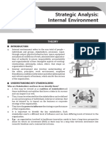 Strategic Analysis - Internal Environment