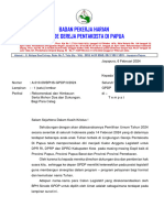 Surat Dukungan Kepada Caleg DPR Ri, DPRP Dan DPRDK