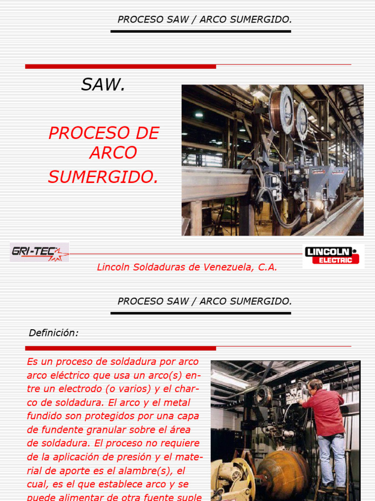 Proceso de Soldadura SAW: Definición y Equipos | PDF | Construcción ...