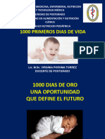 PRIMEROS 1000 DIAS DE VIDA. M. Sc. VIRGINIA POROMA