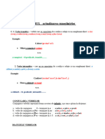 2 - Verbul - Actualizare - Schita de Lectie - VIII D