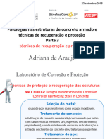 ARAUJO, A. 2015 - Patologias nas estruturas de concreto armado e técnicas de recuperação e proteção - parte 3