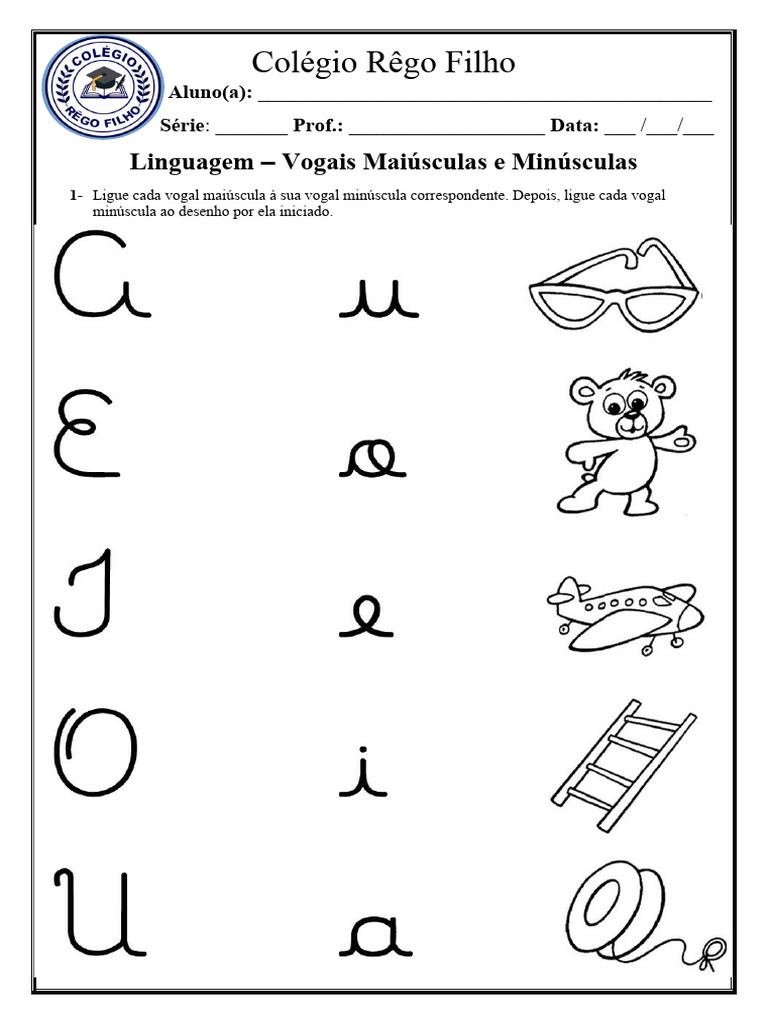 Vogais Maiuscula Minuscula InfV | PDF