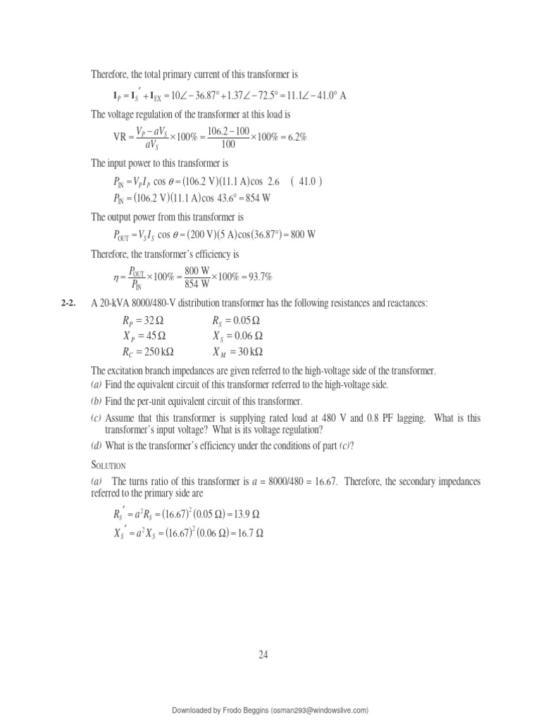 Transformer Efficiency and Regulation Analysis | PDF | Transformer ...