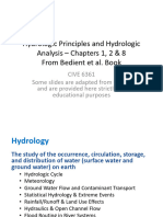Hydrologic Principles and Analysis