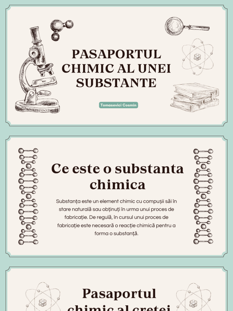 Pasaportul CHIMIC | PDF