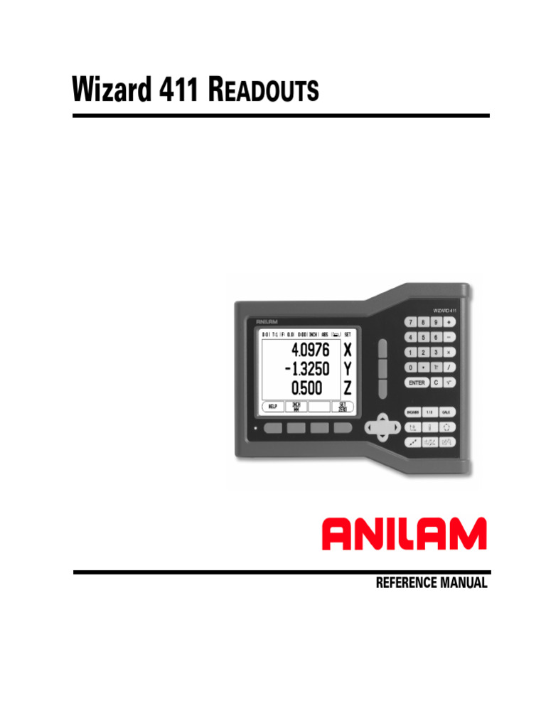 Wizard 411 Reference Manual | PDF | Cartesian Coordinate System | Computing