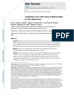 Lindow Et Al 2020 Feasibility and Acceptability of The Youth Aware of Mental Health (YAM) Intervention in US Adolescence