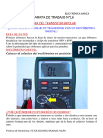 Prueba Del Transistor Bipolar