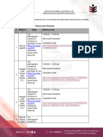 Cronograma de Difusión de Observador Electoral