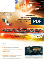 Presentacion Servicio de Administracion Gestion y Telemetria para Flotas Del Transporte de Carga Via Gps Gprs