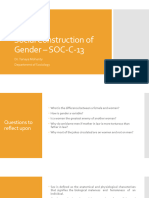 Social Construction of Gender