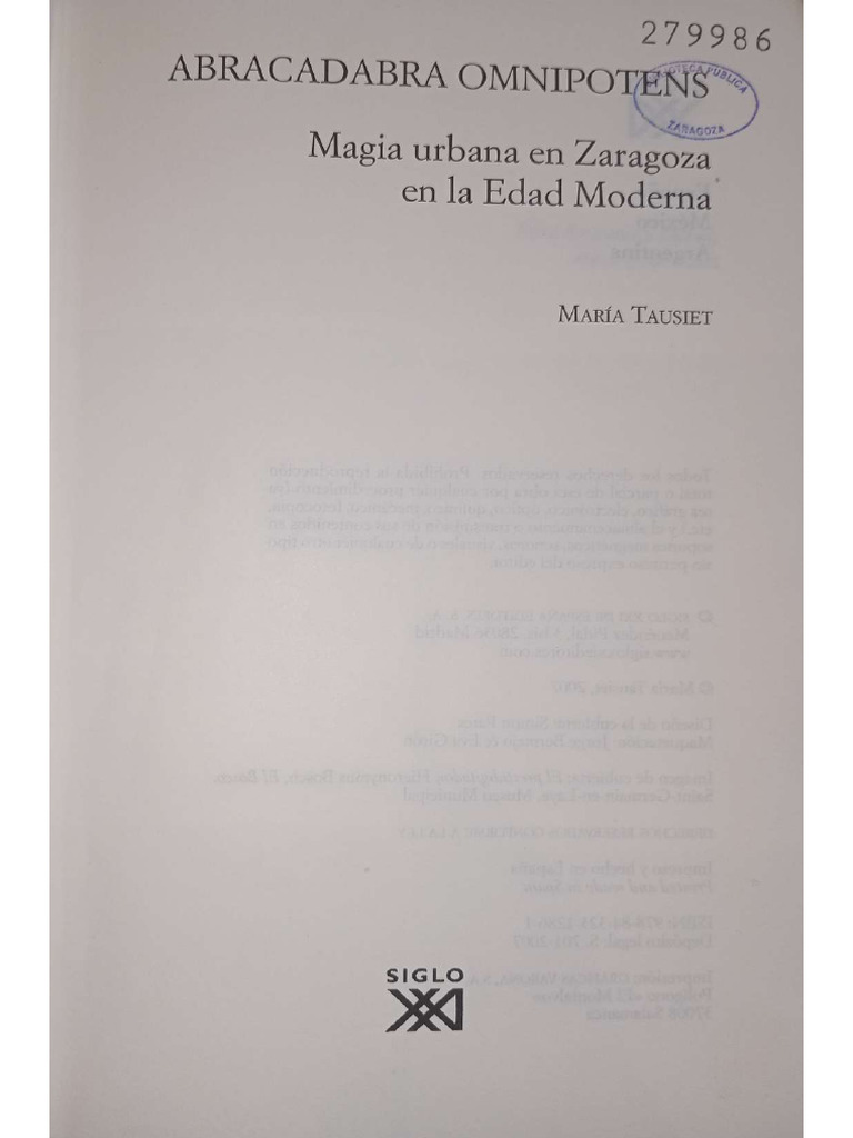 María Tausiet, Abracadabra Omnipotens | PDF, image size:768x1024