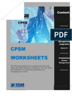 CPSM Exam 2 Quality Management Worksheet 2020