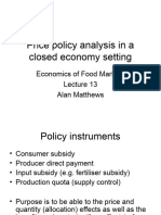 Lecture13 Price Policy Closed Economy