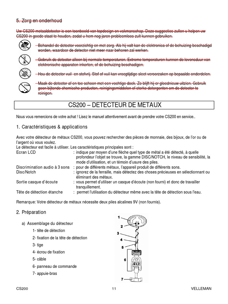 Entretien et utilisation du CS200 | PDF | Vis de fixation | Or