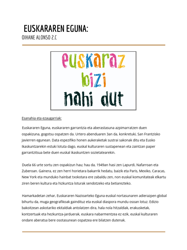 Euskararen Eguna1 | PDF