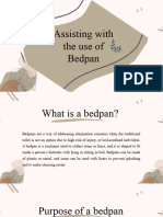 Assisting The Use of Bedpan