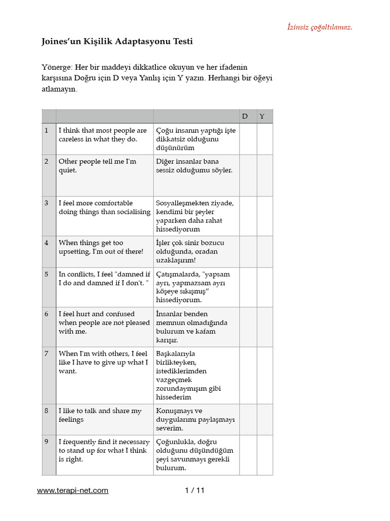 Adaptationtest | PDF