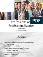 Profesions and Professionalization