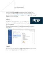 Cómo Guardar Un Documento en Word