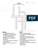 Tle-10 History of Fashion Accessories Crossword