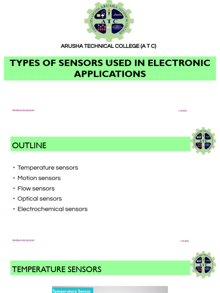 Temperature Sensors l2 | PDF | Thermocouple | Thermometer