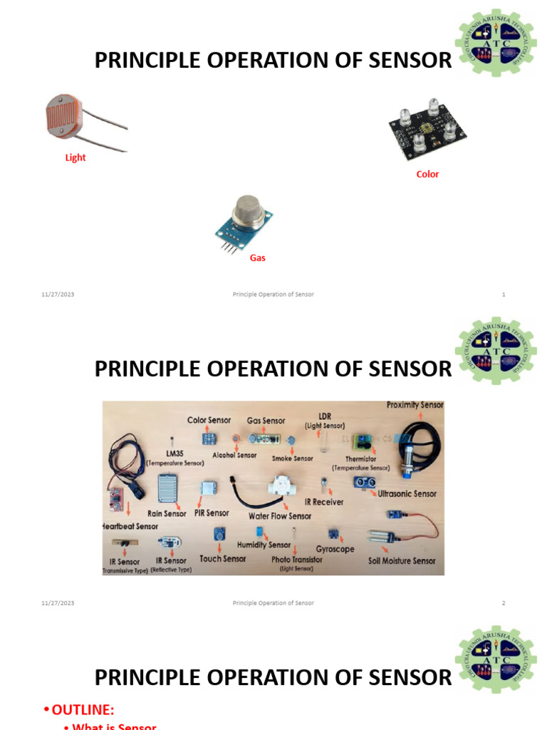 Understanding Sensor Operations and Types | PDF | Sensor | Accelerometer