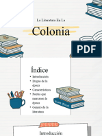 La Literatura de La Colonia