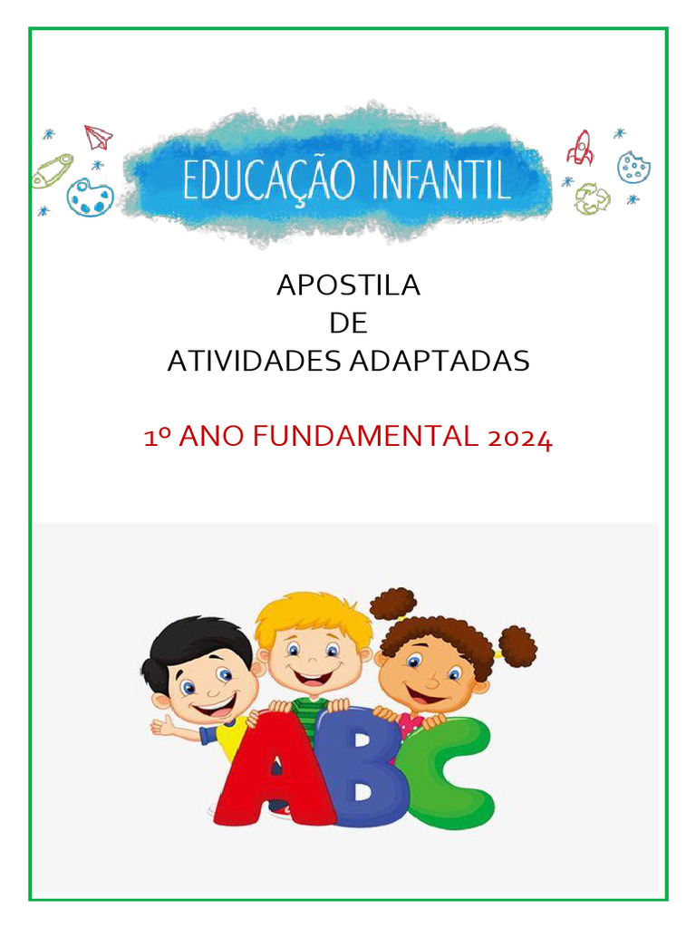 APOSTILA 1 ANO Adaptda FUNDAMENTAL 2024 | PDF | Tempo | Sol