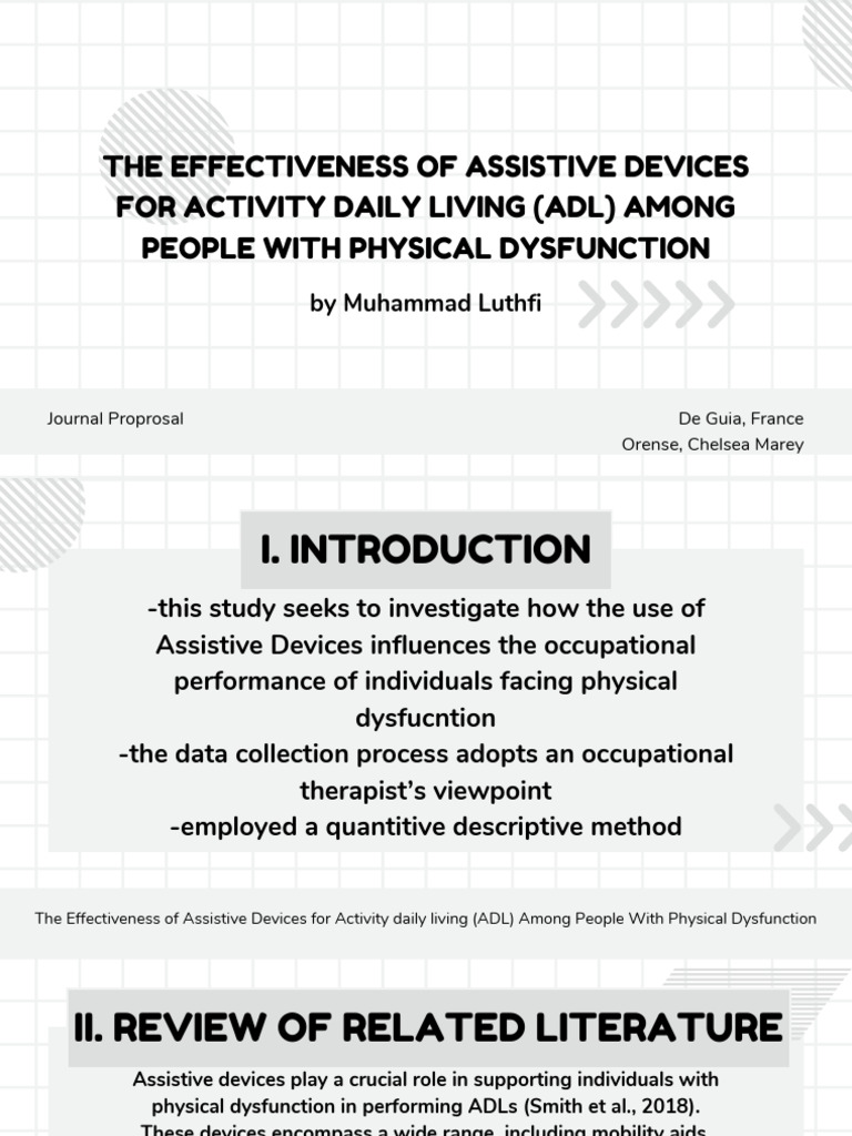 Assistive Devices for ADL in Physical Dysfunction | PDF | Occupational ...