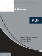 Repeated Games - Jean-François Mertens, Sylvain Sorin, Shmuel Zamir Cambridge University Press (2015) (Econometric Society Monographs)