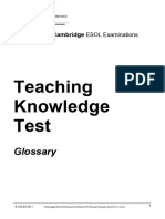 Tkt Glossary