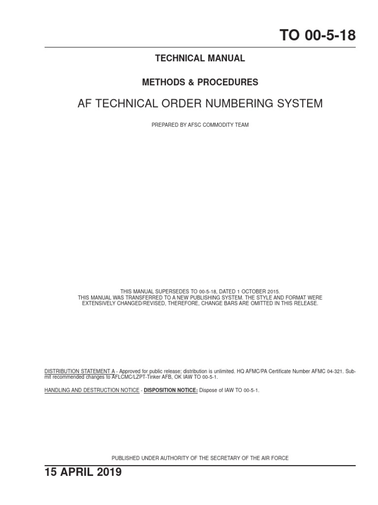 Air Force Technical Order 00-5-18 | PDF | Computing