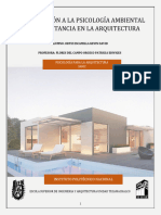 Introducción A La Psicología Ambiental y Su Importancia en La Arquitectura