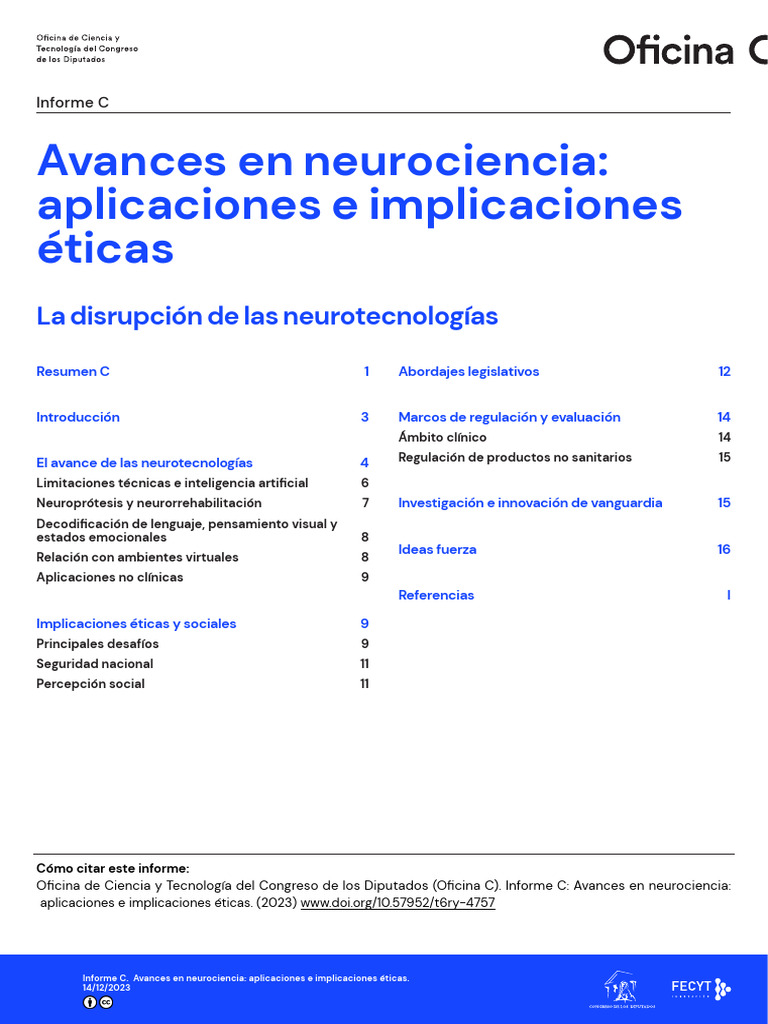 OFICINAC Neurociencia Aplicaciones Implicaciones Eticas 20231214 Web 1 