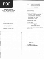 ENRIQUEZ - La Institucion y Las Organizaciones en La Educación y La Formación